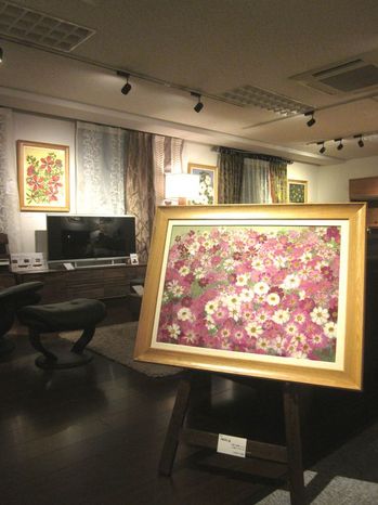 押し花展開催中です