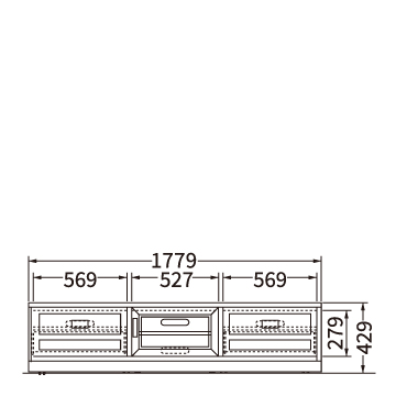 テレビボード（W1779）