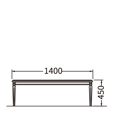 リビングテーブル（W1400）