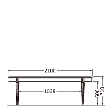 ダイニングテーブル（W2100）