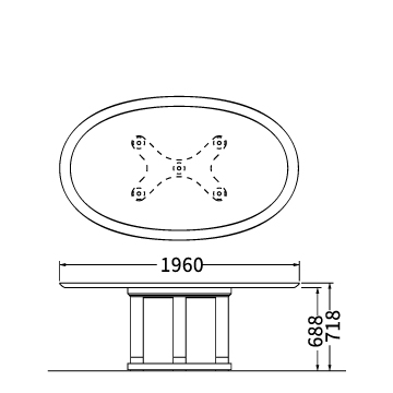 ダイニングテーブル（W1960）