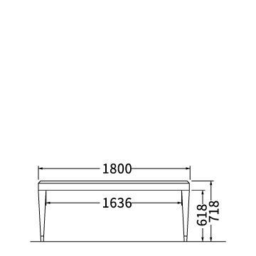 ダイニングテーブル（W1800）