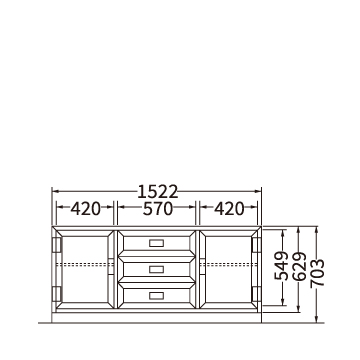 サイドボード（W1522）