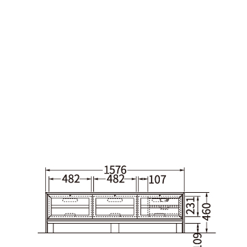 テレビボード（W1576）