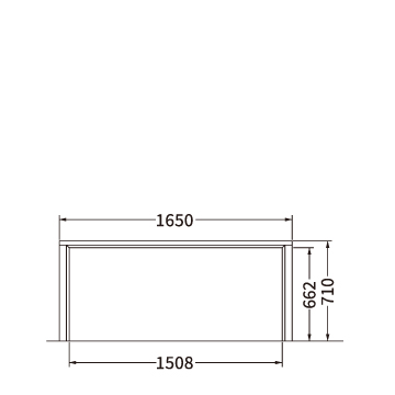 ダイニングテーブル（W1650）