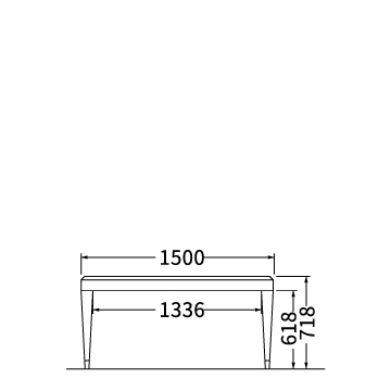 ダイニングテーブル（W1500）