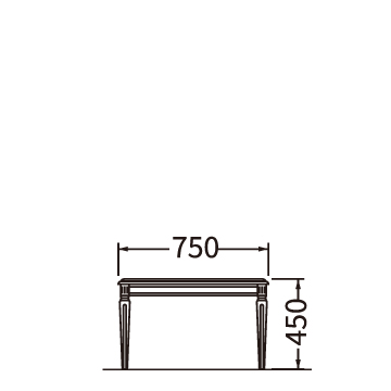 リビングテーブル（W750）