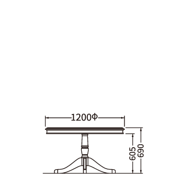 ダイニングテーブル（W1200）