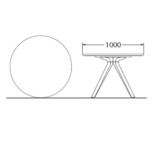 ダイニングテーブル（1000Φ）